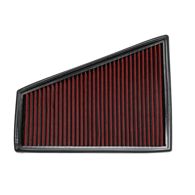 Red High Flow Cotton Washable OE Drop-In Panel Air Filter For 06-15 Ford S-MAX-Performance-BuildFastCar