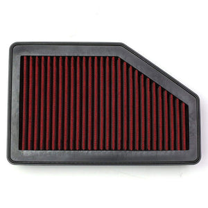 Red Washable/Reusable OE Style Drop-In Panel Air Filter For 08 Honda City L4-Performance-BuildFastCar