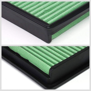 Green High Flow OE Style Drop-In Panel Air Filter For 07-15 Nissan Altima V6-Performance-BuildFastCar