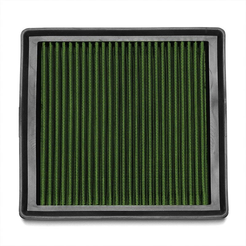 Green High Flow Washable OE Style Drop-In Panel Air Filter For 14-17 Sportvan L4-Performance-BuildFastCar