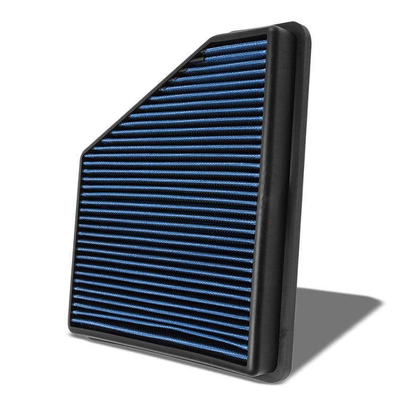 Blue High Flow Washable OE Style Drop-In Panel Air Filter For 10-15 Camaro-Performance-BuildFastCar