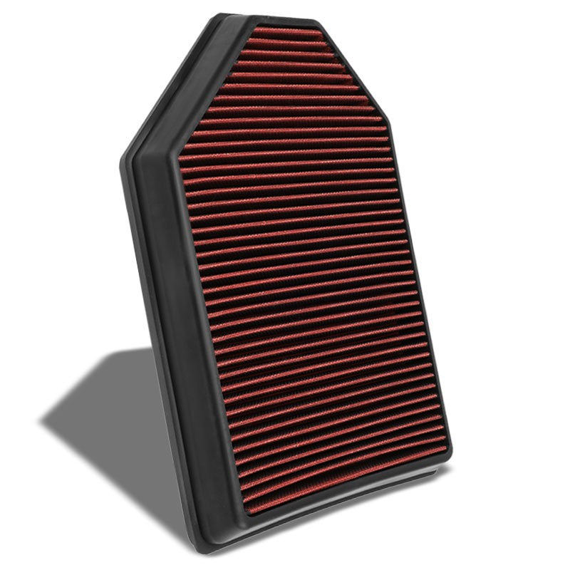 Red High Flow Washable OE Style Drop-In Panel Air Filter For 11-18 Dodge Charger-Performance-BuildFastCar