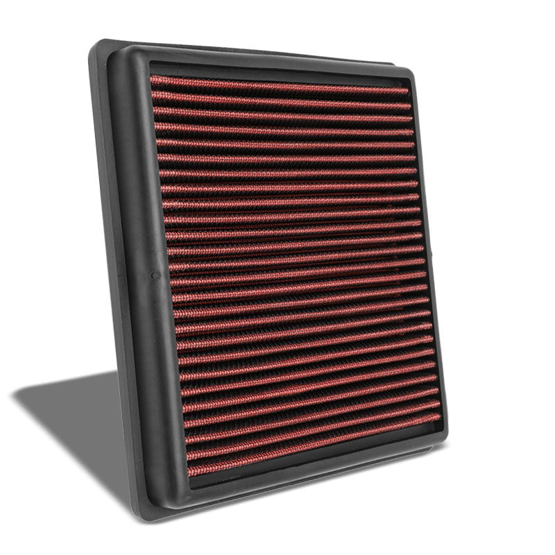 Red High Flow OE Drop-In Replacement Panel Air Filter For 06-15 L200 Diesel-Performance-BuildFastCar