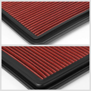 Red High Flow OE Drop-In Replacement Panel Air Filter For 06-15 L200 Diesel-Performance-BuildFastCar