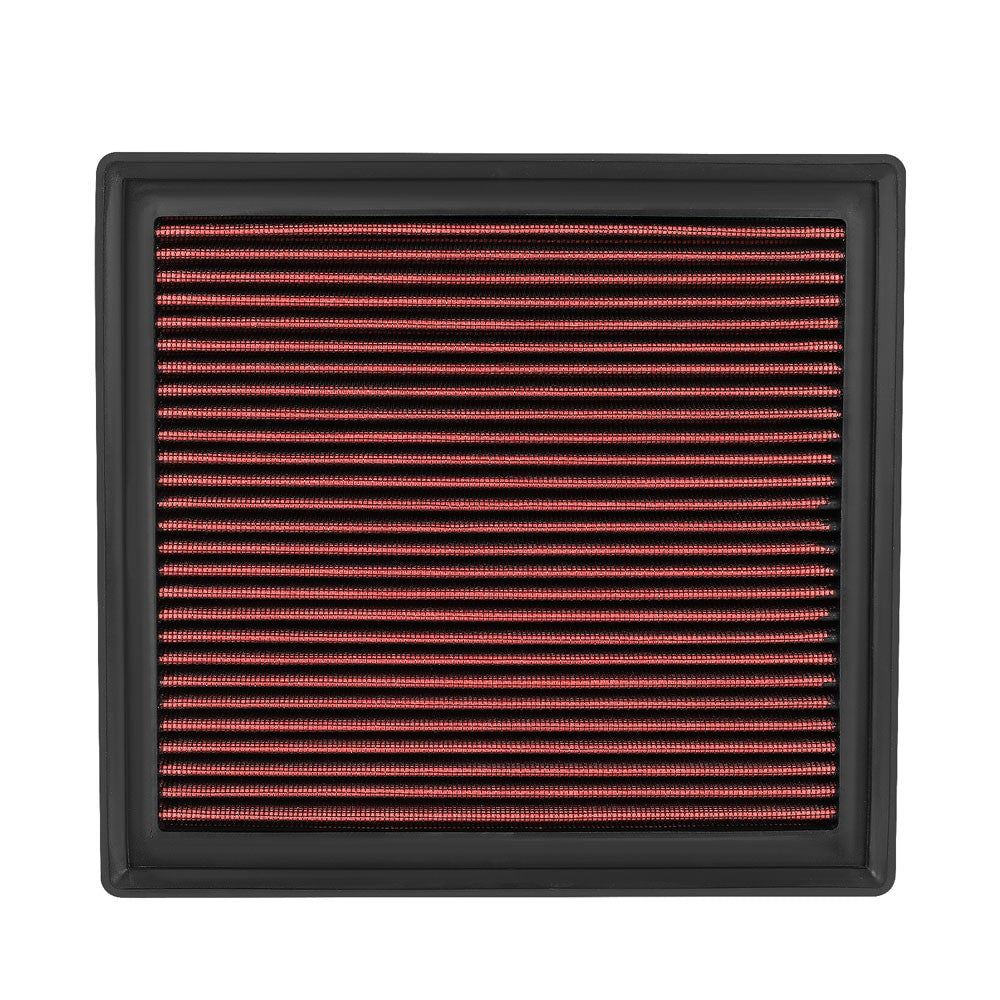Red High Flow Drop-In Panel Air Filter For 11-21 Grand Cherokee 3.6L 5.7L 6.4L