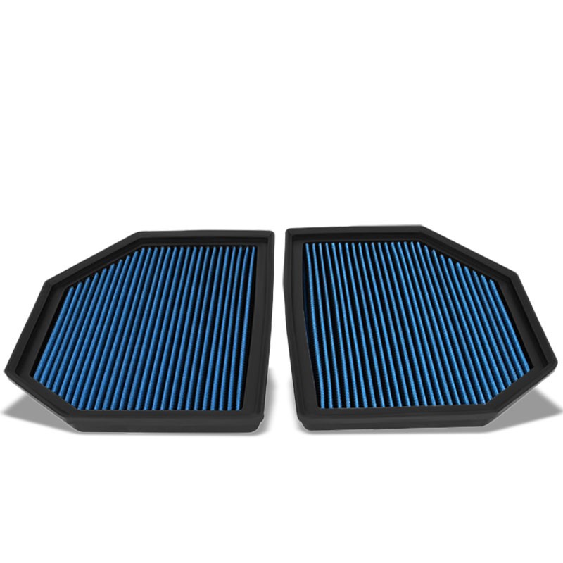 Blue Cotton OE Style Dry Drop-In Panel Air Filter For 12-UP BMW M3/M4/M5/M6-Performance-BuildFastCar