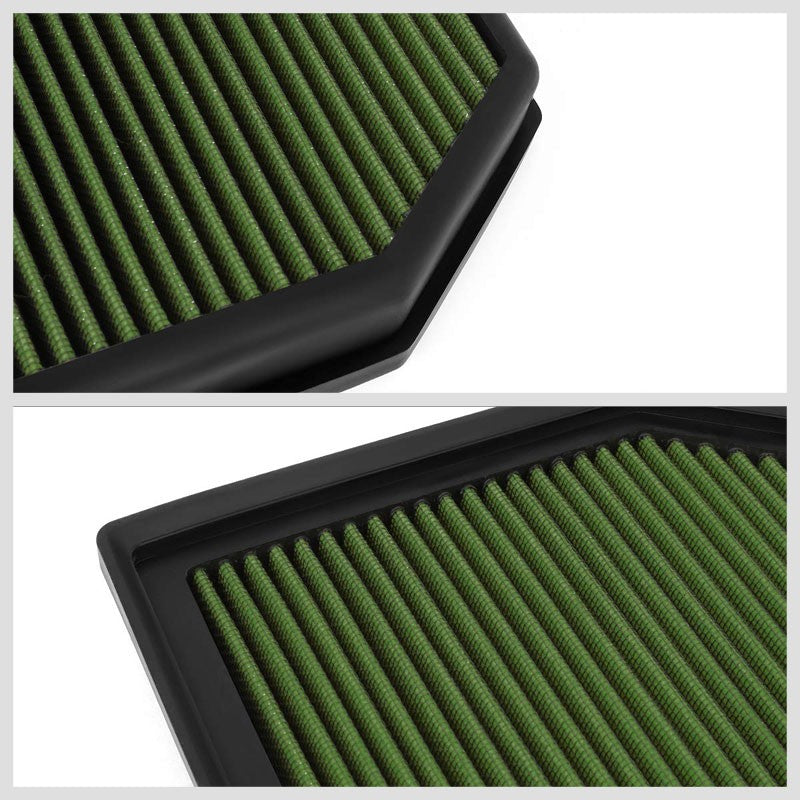 Green Cotton OE Style Dry Drop-In Panel Air Filter For 12-UP BMW M3/M4/M5/M6-Performance-BuildFastCar