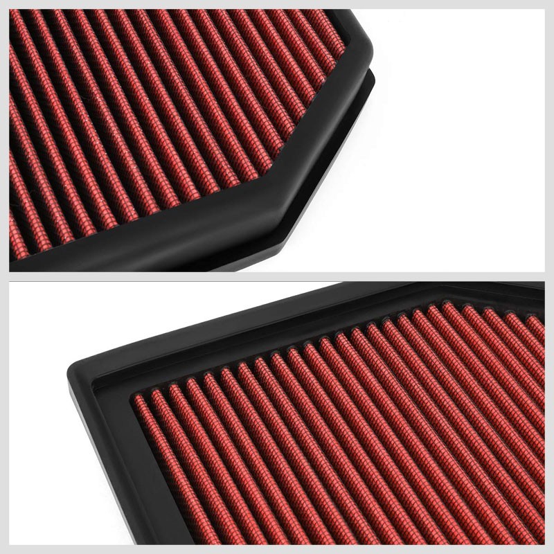 Red Cotton OE Style Dry Drop-In Panel Air Filter For 12-UP BMW M3/M4/M5/M6-Performance-BuildFastCar