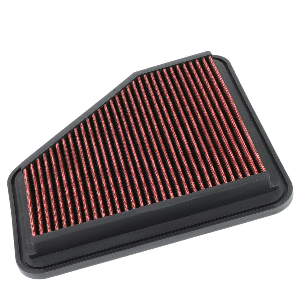 Red Washable Drop-In Panel Air Filter 06-12 RAV4 2.4L 2.5L 3.5L BFC-AIRFILPAN-181-RD