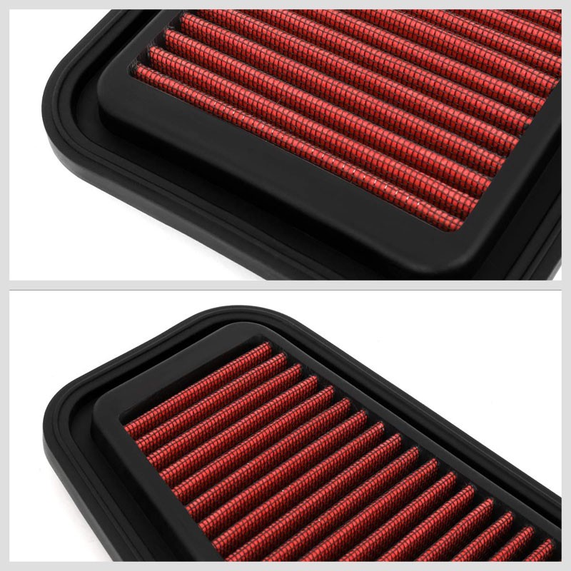 Red Cotton OE Style Drop-In Panel Air Filter For 01-05 Toyota Rav4 2.0L/2.4L-Performance-BuildFastCar