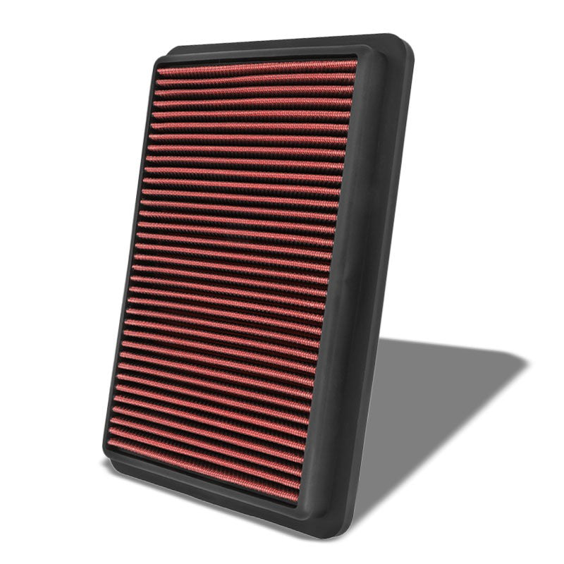 Red Cotton OE Style Drop-In Panel Air Filter For 12-18 Mazda 3 2.0L/2.3L/2.5L-Filter-BuildFastCar-BFC-AIRFILPAN-184-RD