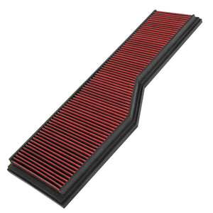 Red High Flow Washable Drop-In Panel Air Filter For 99-08 911 3.4L 3.6L 3.8L