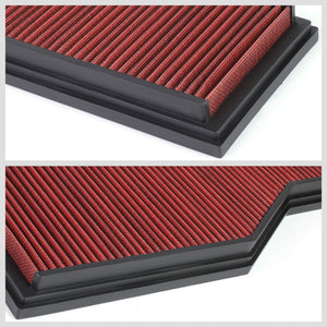 Red High Flow Washable Drop-In Panel Air Filter For 99-08 911 3.4L 3.6L 3.8L