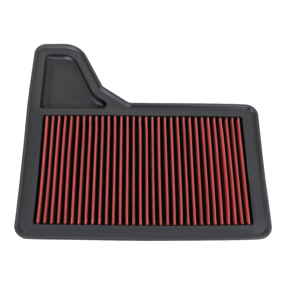 Red High Flow Washable Drop-In Panel Air Filter For 15-19 Mustang 2.3L 3.7L 5.0L