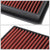 Red High Flow Washable Drop-In Panel Air Filter For 16-18 Smart Fortwo 0.9 Turbo