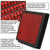 Red High Flow Washable Drop-In Panel Air Filter For 15-20 Edge 2.0L 2.7L 3.5L