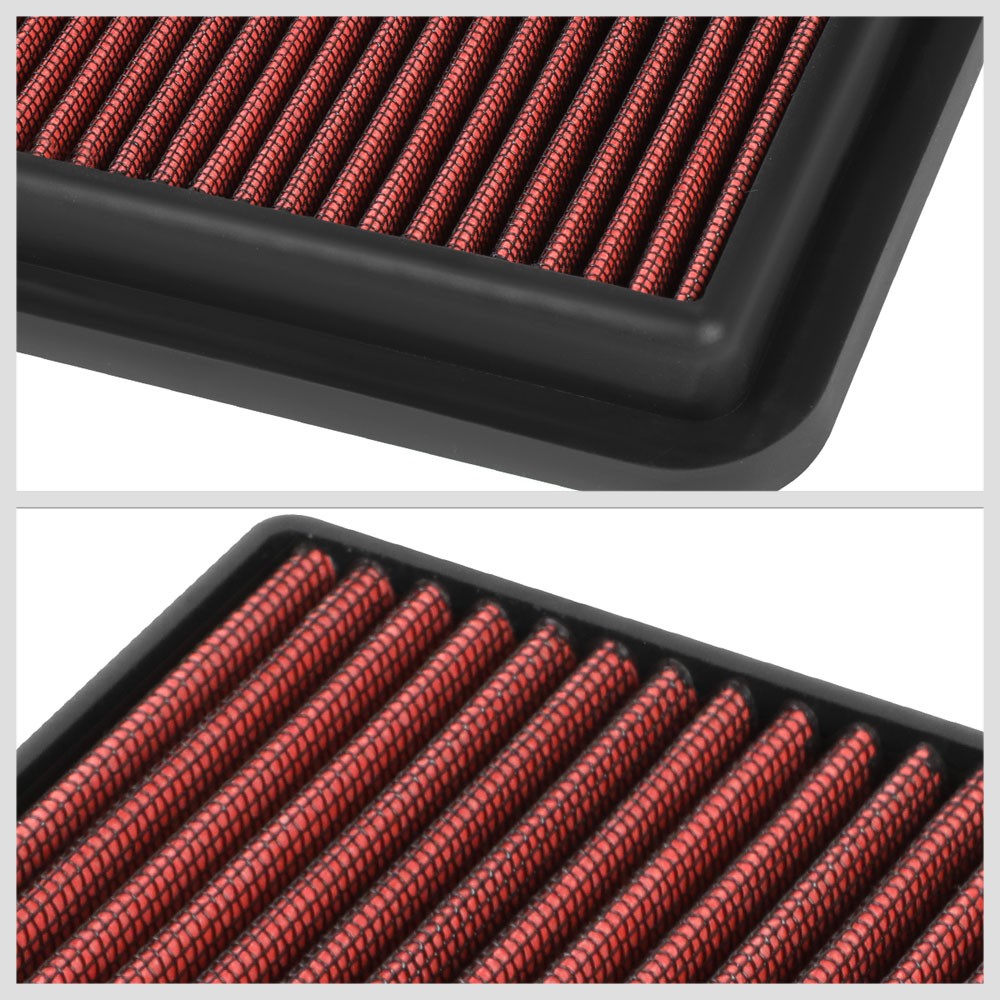 Red High Flow Drop-In Panel Air Filter For 19-20 Yaris/17-18 Yaris iA 1.5L