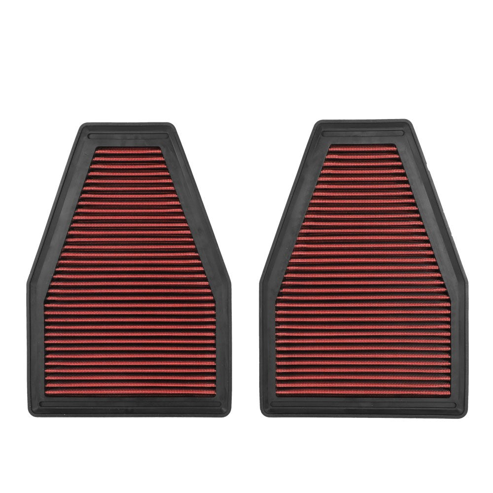Red High Flow Washable Drop-In Panel Air Filter For 12-19 911 3.4L/3.8L Turbo
