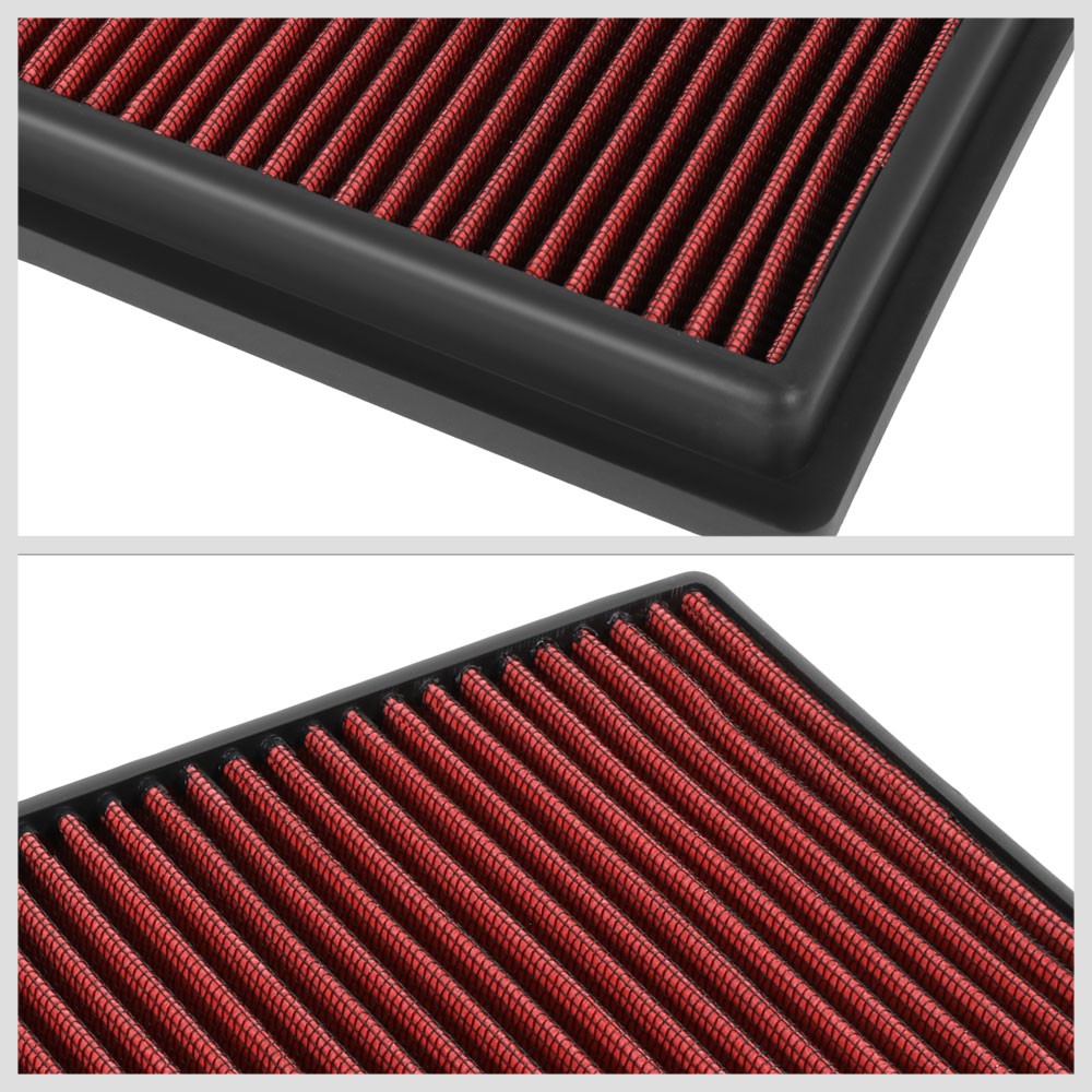 Red High Flow Drop-In Panel Air Filter For 19-21 UX200 2.0L/18-21 Camry 2.5L