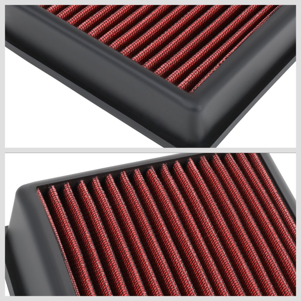 Red High Flow Washable DropIn Panel Air Filter For 18-21 EcoSport 1.0L 1.5L 2.0L