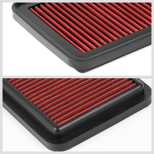 Red High Flow Washable Drop-In Panel Air Filter For 14-22 Accord 2.0L Hybrid/Plug-In