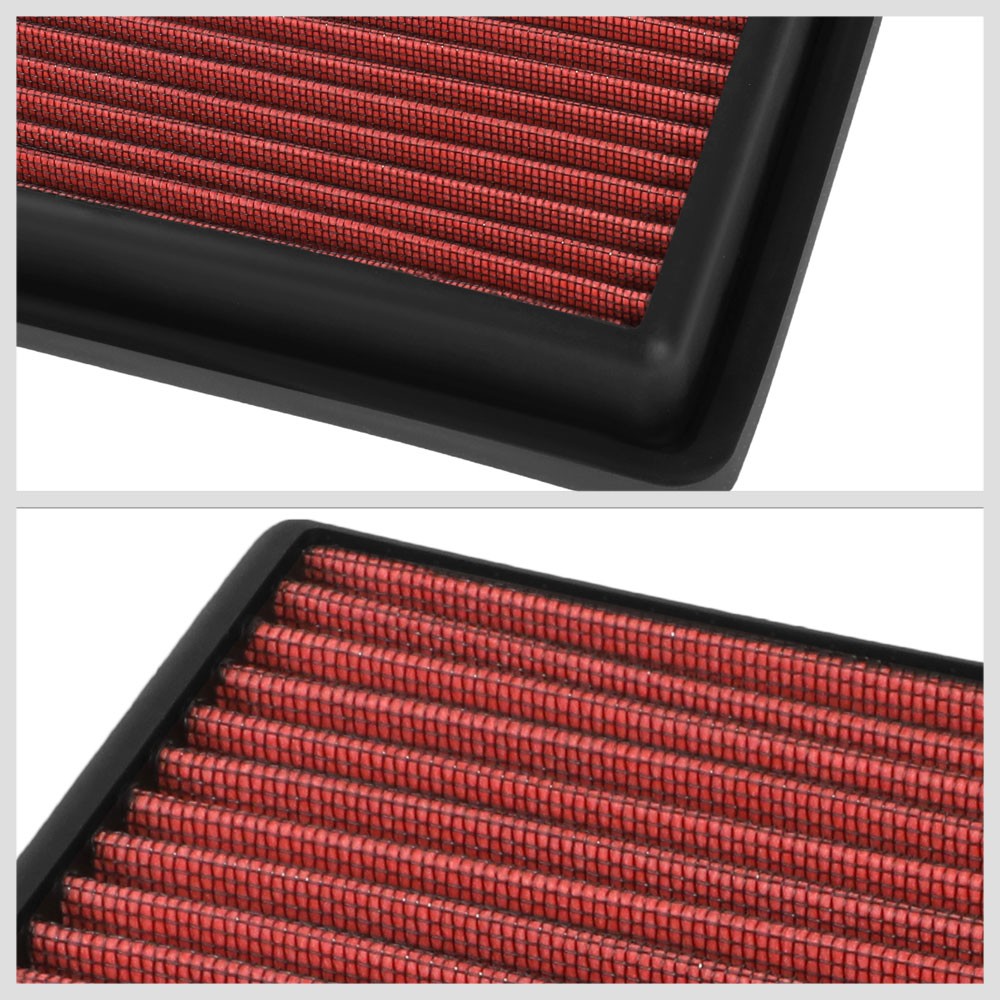 Red High Flow Drop-In Panel Air Filter For 16-20 Buick Envision 2.0L Turbo, 2.5L