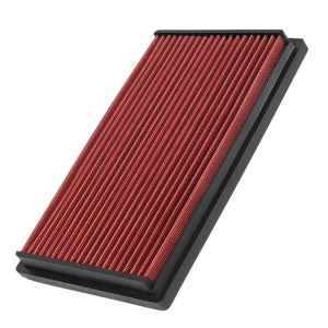 Red Washable Drop-In Panel Air Filter 90-94 Mazda 323 1.6L 1.8L BFC-AIRFILPAN-227-RD
