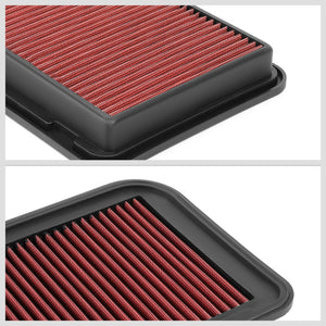 Red High Flow Washable Drop-In Panel Air Filter For 14-20 Outlander 2.4L