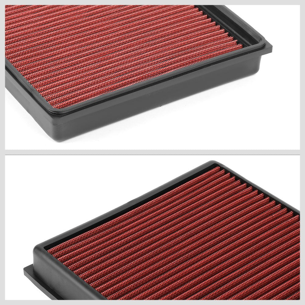 Red Washable Drop-In Panel Air Filter 15-20 Audi RS3 2.5L