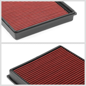 Red High Flow Washable Drop-In Panel Air Filter For 15-20 Audi RS3 2.5L