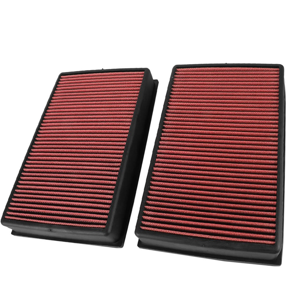 Red Washable Drop-In Panel Air Filter 02-05 745i 745Li 4.4L BFC-AIRFILPAN-237-RD