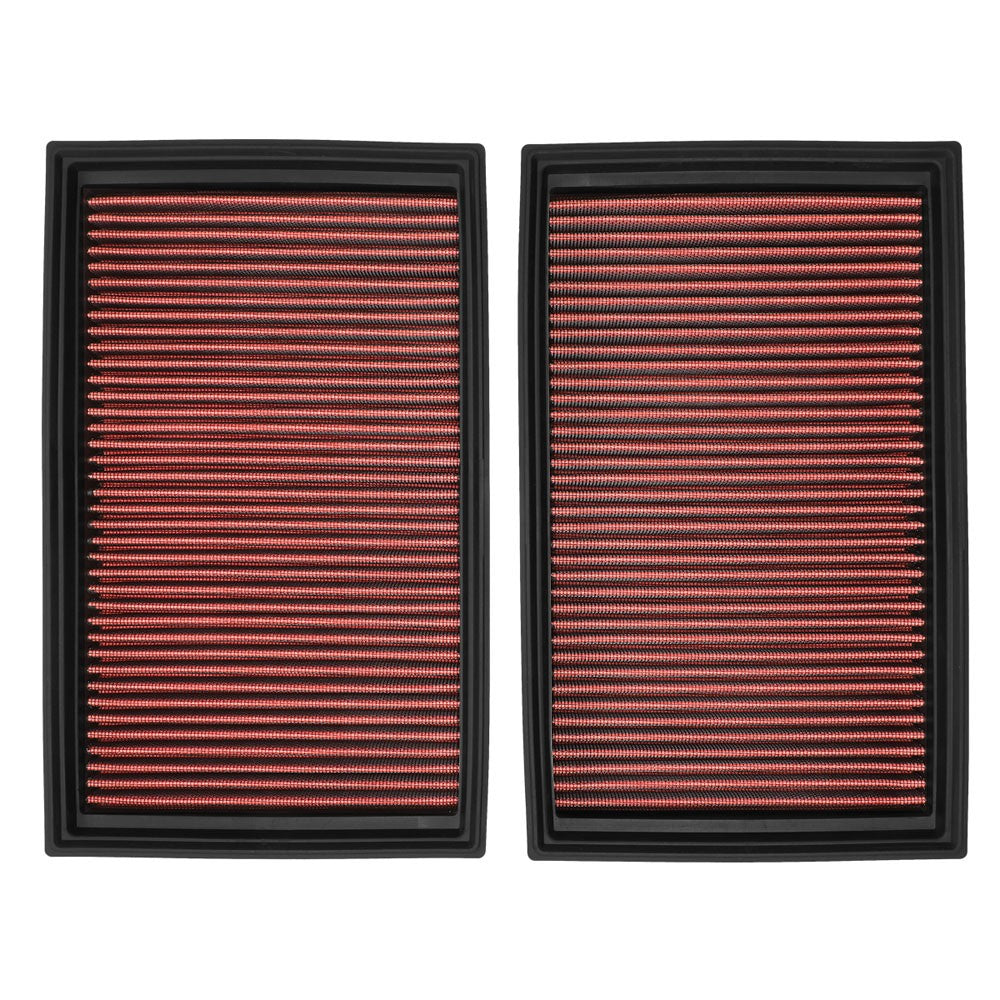 Red High Flow Washable Drop-In Panel Air Filter For 02-05 745i 745Li 4.4L