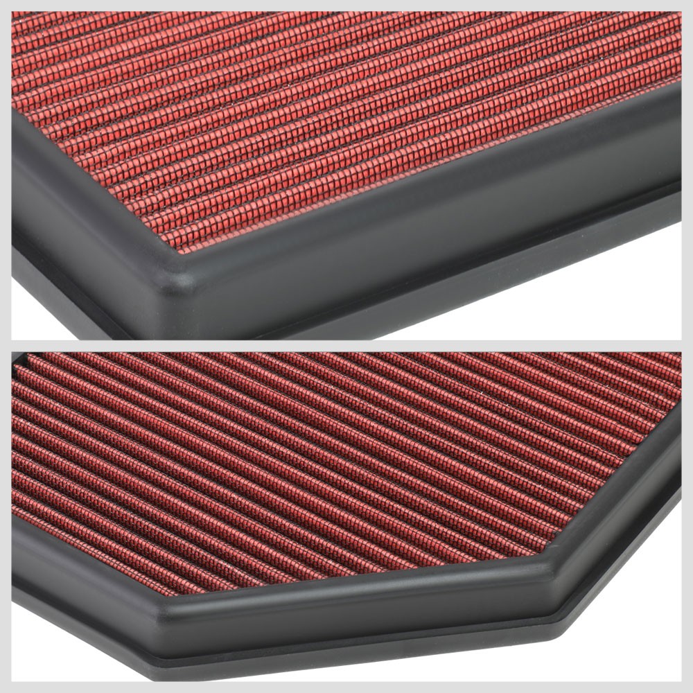 Red High Flow Washable Drop-In Panel Air Filter For 10-20 V60 2.0L Gas Turbo