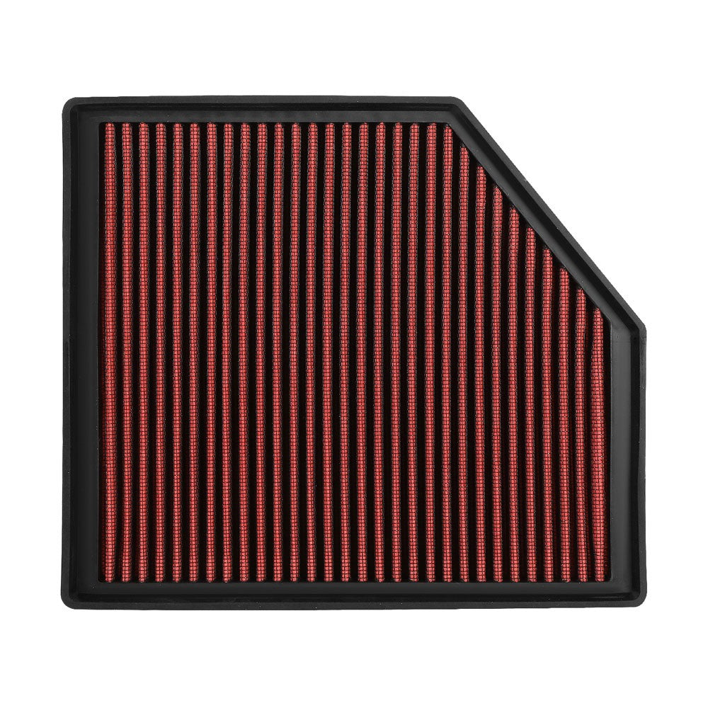 Red High Flow Washable Drop-In Panel Air Filter For 11-16 Volvo S60 3.0L Turbo