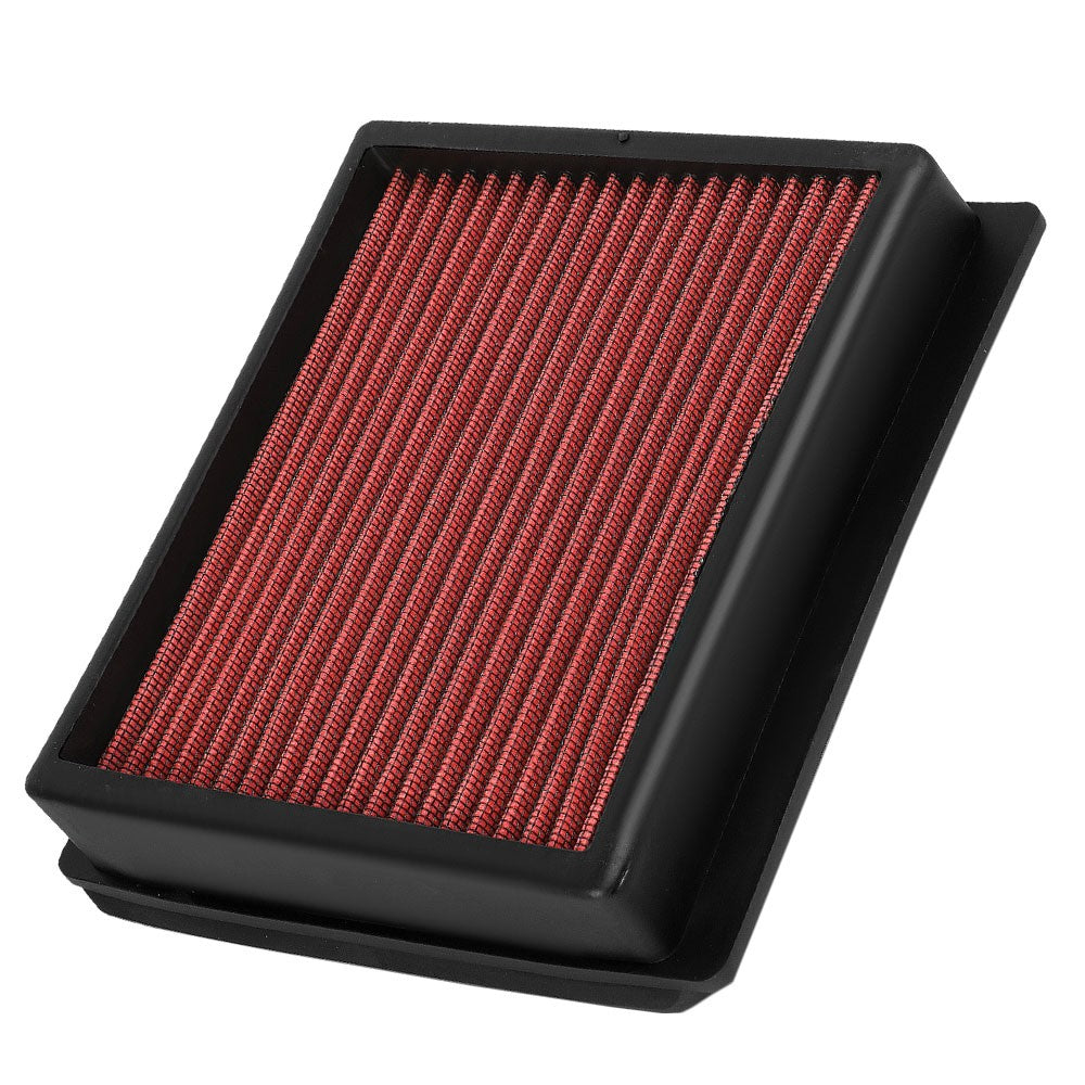 Red Washable Drop-In Panel Air Filter 14-19 Infiniti Q70 Q70L 3.7L BFC-AIRFILPAN-249-RD-X2