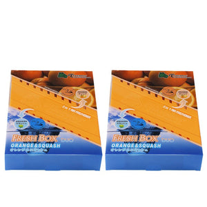 2xBox Orange Squash Scent Gel 200g Interior Car Air Freshener Odor Smell Remover-Accessories-BuildFastCar