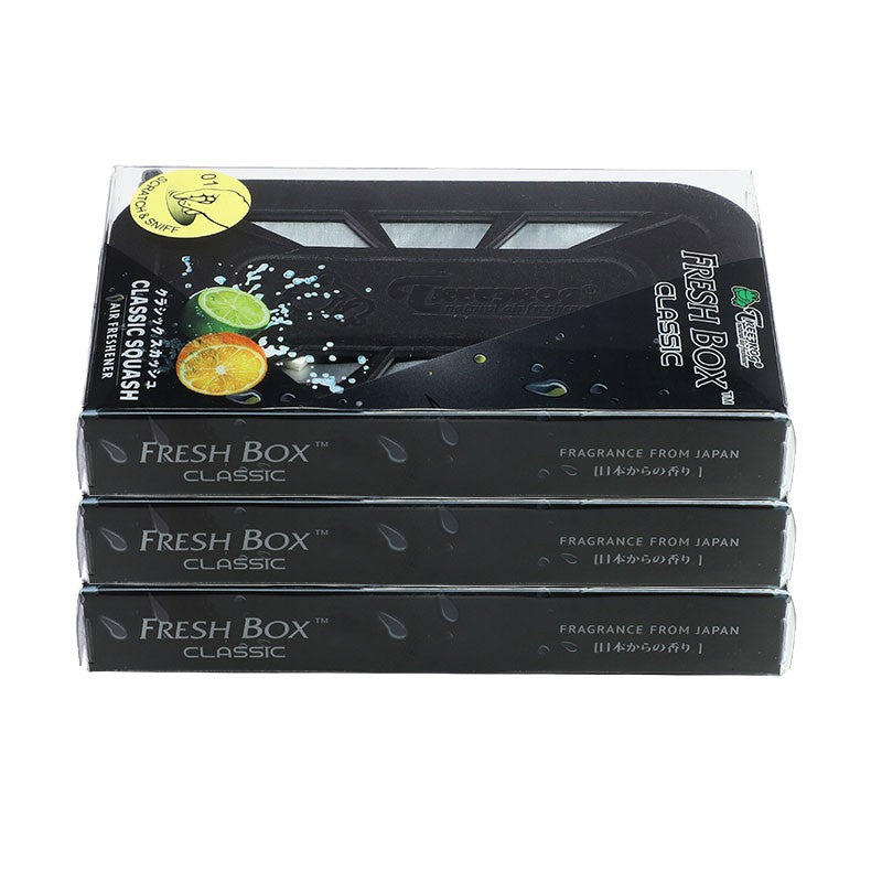 3xBox Classic Squash Scent Gel 18g Office/Bath/Home/Car Air Freshener Deodorizer-Accessories-BuildFastCar