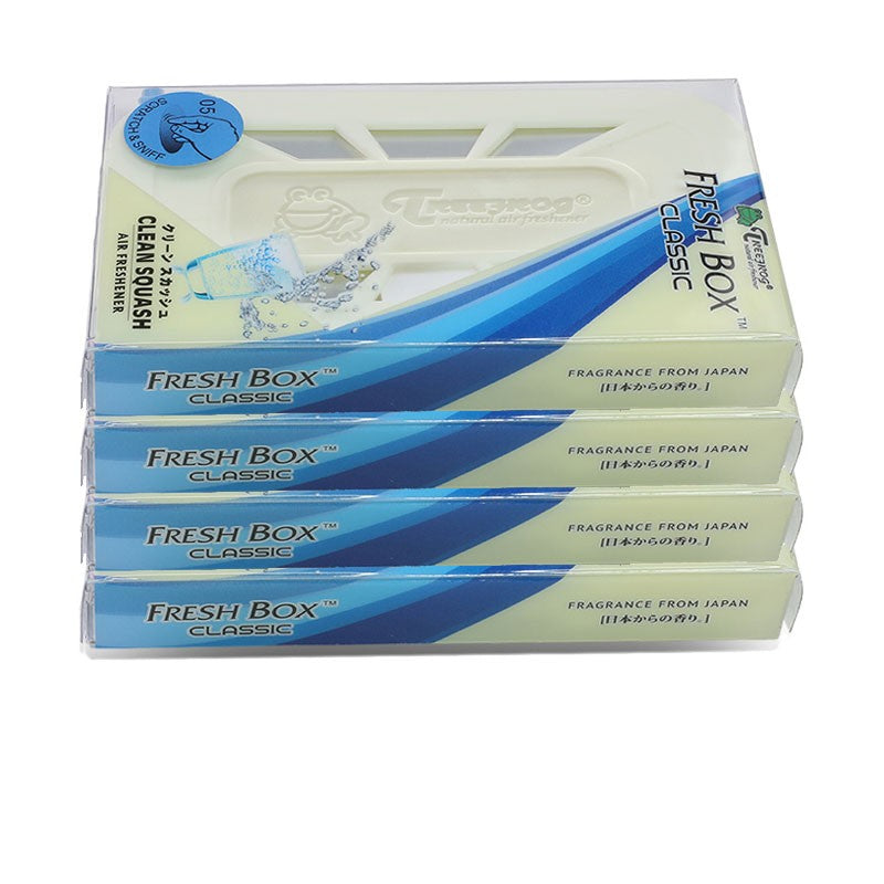 4xBox Clean Squash Scent Gel 18g Office/Bath/Home/Car Air Freshener Deodorizer-Accessories-BuildFastCar