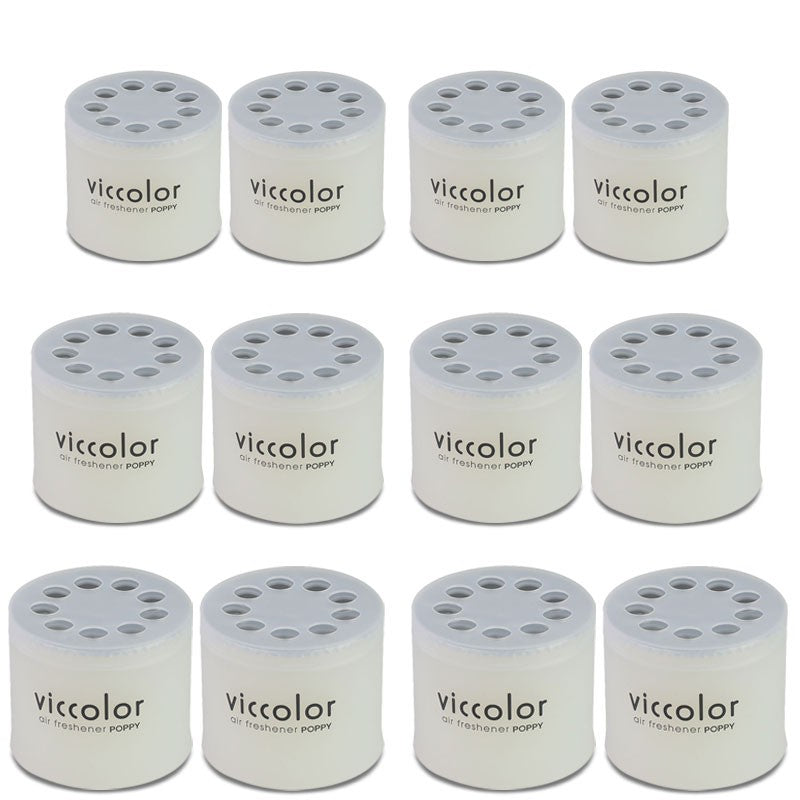 12x Viccolor Gel Based 85g Can/White Water Scent Air Freshener RV SUV Car-Miscellaneous-BuildFastCar