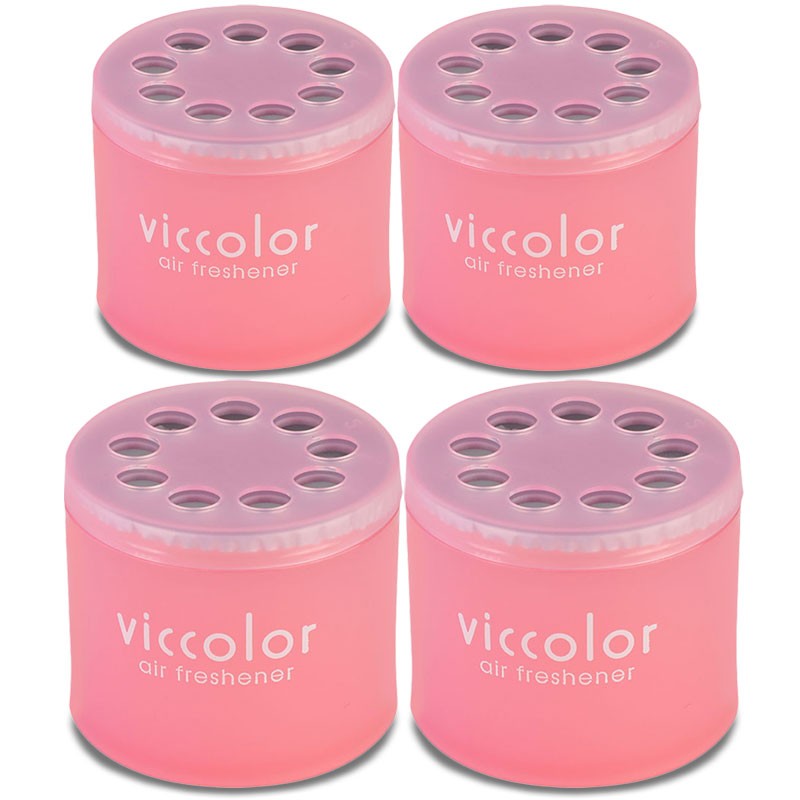 4x Viccolor Gel Based 85g Can/Peach &amp; Kiss Scent Air Freshener Home/Office/Car-Miscellaneous-BuildFastCar