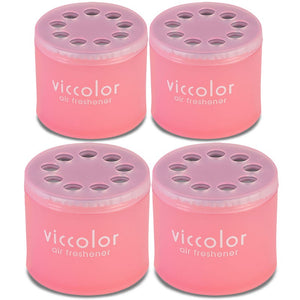 4x Viccolor Gel Based 85g Can/Peach & Kiss Scent Air Freshener Home/Office/Car-Miscellaneous-BuildFastCar