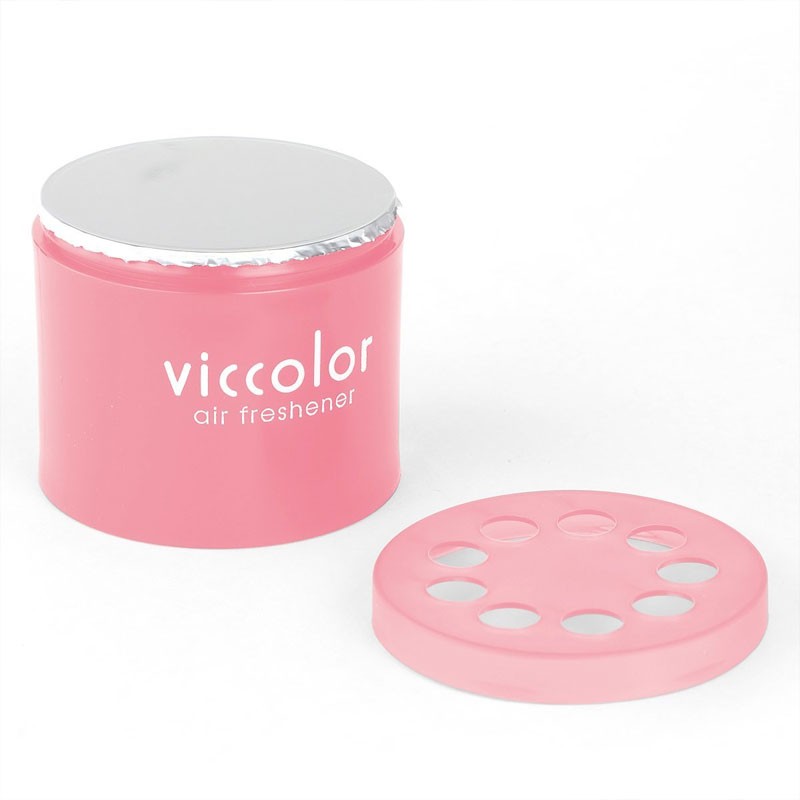 2x Viccolor Gel Based 85g Can/Peach & Kiss Scent Air Freshener Restroom-Miscellaneous-BuildFastCar