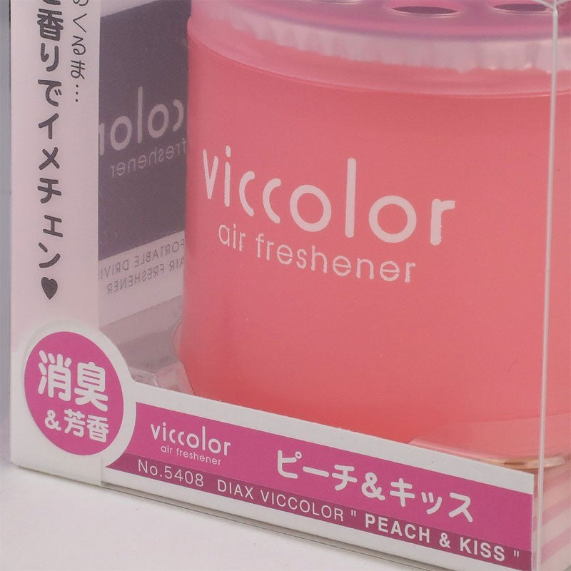 2x Viccolor Gel Based 85g Can/Peach & Kiss Scent Air Freshener Restroom-Miscellaneous-BuildFastCar