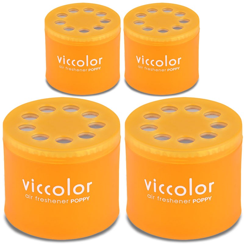 4x Viccolor Gel Based Can/Sweet De Happy Scent Air Freshener Indoor Auto-Miscellaneous-BuildFastCar