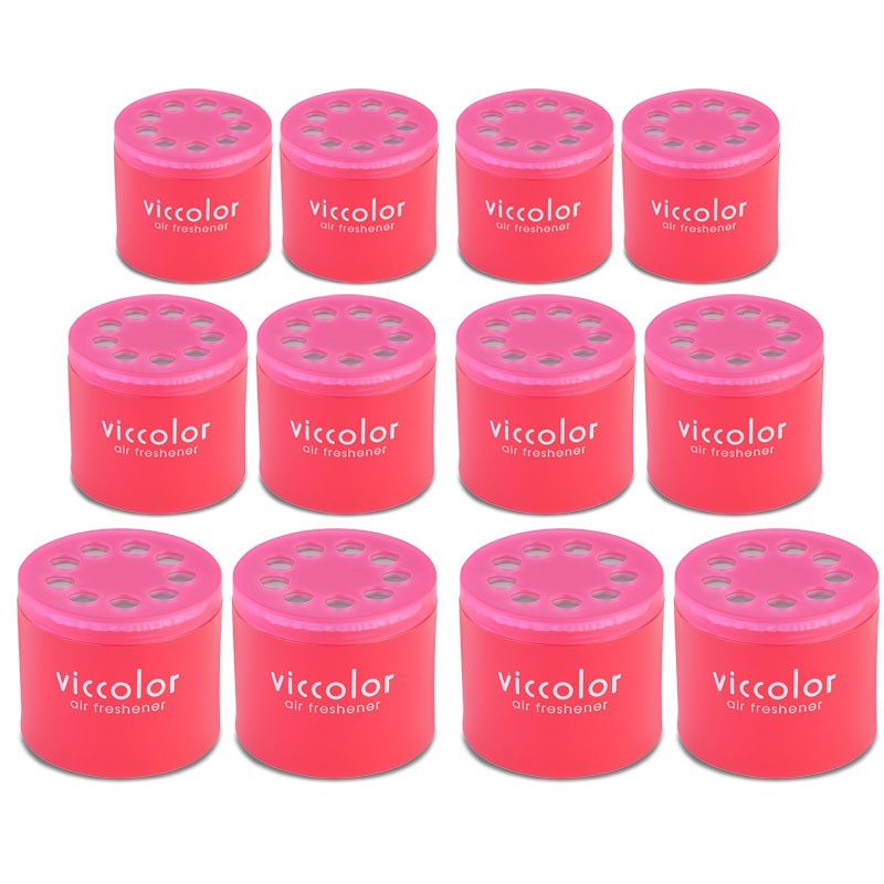 12x Viccolor Gel Based Can/Berry Berry Scent Air Freshener Interior SUV-Miscellaneous-BuildFastCar