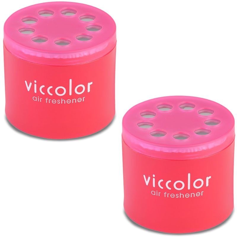 2x Viccolor Gel Based 85g Can/Berry Berry Scent Air Freshener Restroom-Miscellaneous-BuildFastCar