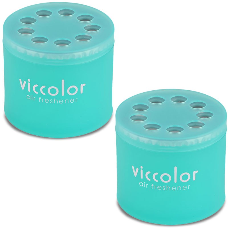 2x Viccolor Gel Based 85g Can/Clear Marine Scent Air Freshener Indoor Auto-Miscellaneous-BuildFastCar