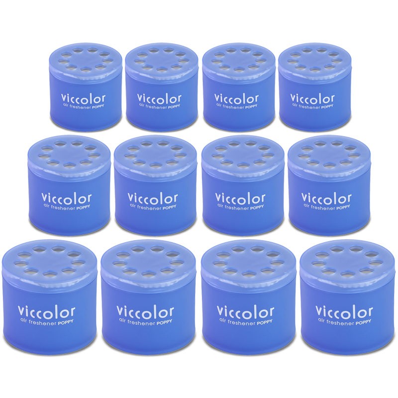 12x Viccolor Gel Based Can/Blue Water Scent Air Freshener Deodorize Restroom-Miscellaneous-BuildFastCar