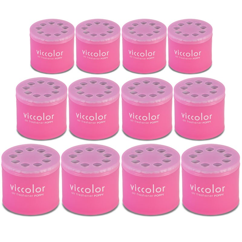 12x Viccolor Gel Based Can/White Musk Scent Air Freshener Interior SUV-Miscellaneous-BuildFastCar