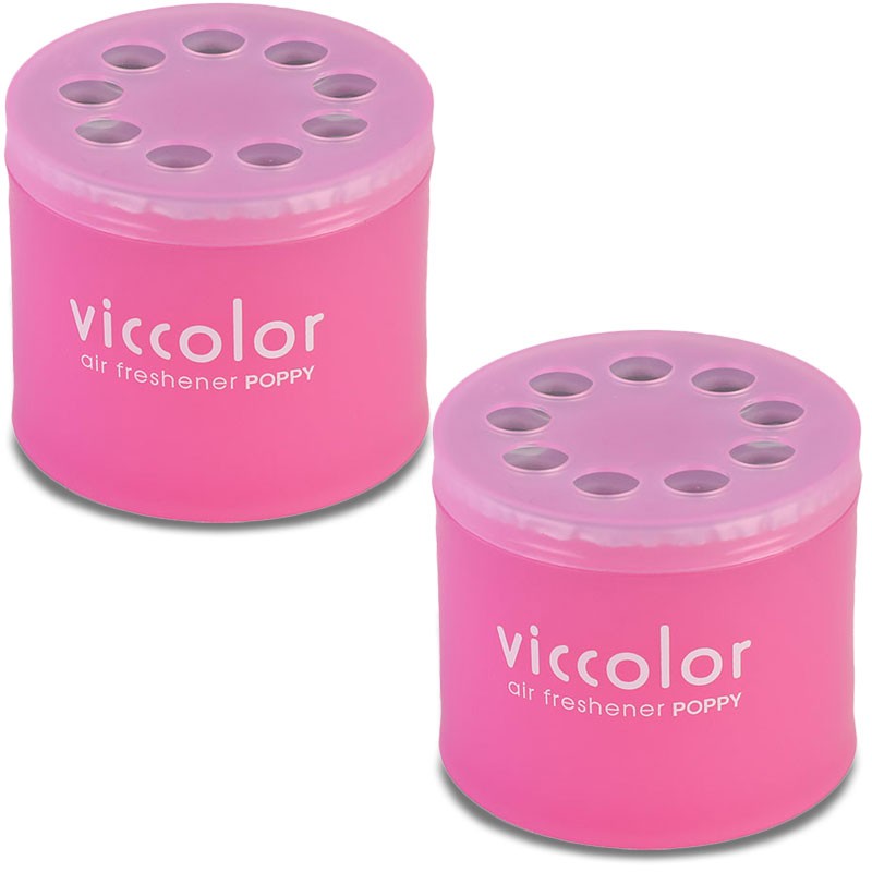 2x Viccolor Gel Based 85g Can/White Musk Scent Air Freshener Restroom-Miscellaneous-BuildFastCar